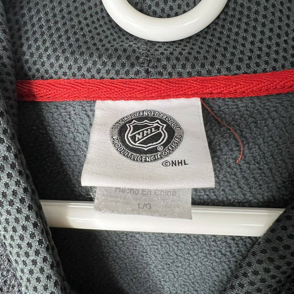 NHL Chicago Blackhawks Men's Edge Poly Textured Hoodie - Red Size Large - Picture 2 of 4